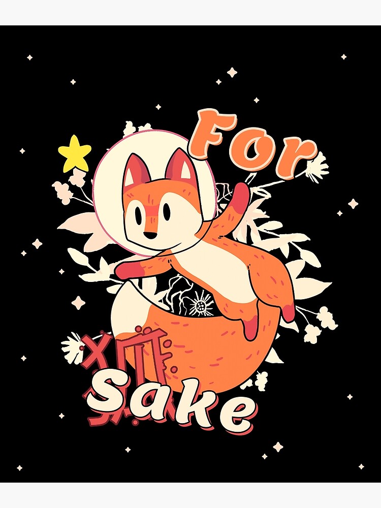 Furry Kawaii Space Fox Art Print By Vhusky Redbubble