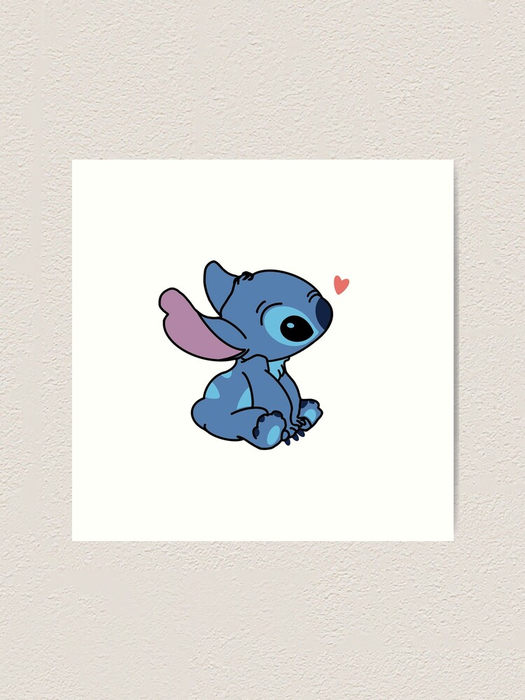 Cute stitch drawing | Art Print