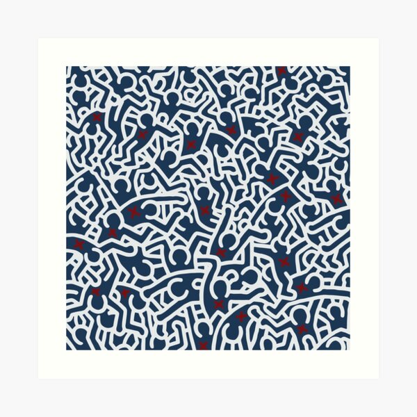 Doodles variation 15 Art Print