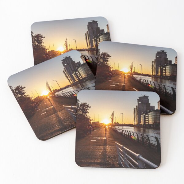 Item preview, Setting sun at Salford Quays designed and sold by Paul Madden.