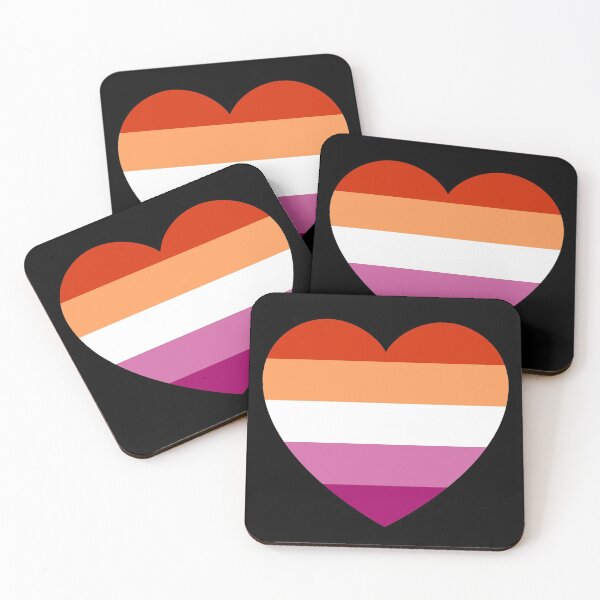 Item preview, Lesbian Pride Flag Heart designed and sold by CS Cairo.
