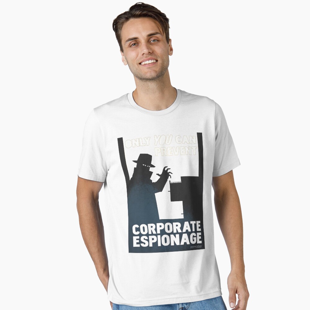 Vista previa del artículo con la obra «Camiseta esencial», diseñado y vendido por Bauzmann.