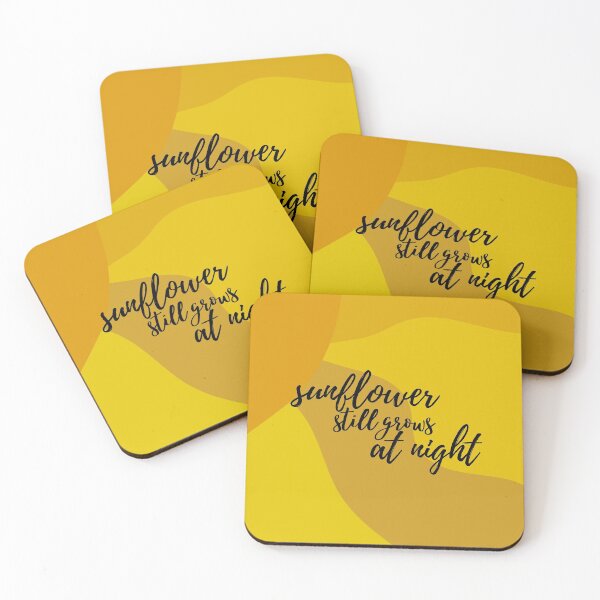 Item preview, Sunflower still grows at night quote designed and sold by KpopOD.