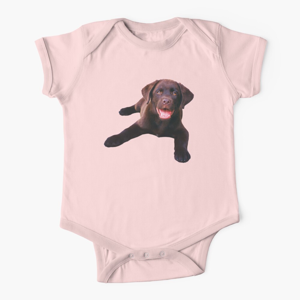 chocolate lab Baby One Piece