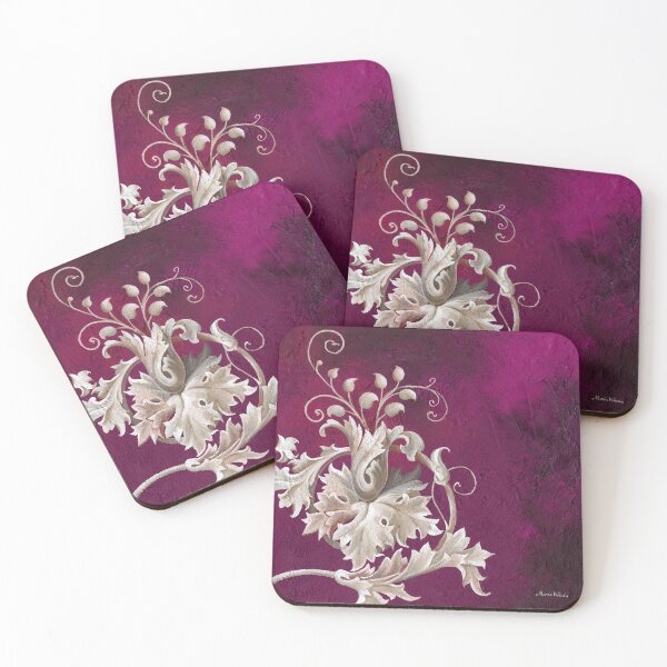 Item preview, Baroque Flourish Hot Pink designed and sold by MakeArtLife.