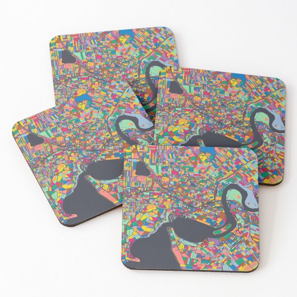 Item preview, Perth Map - Mosaic - 2021 Colors designed and sold by HomeCities.