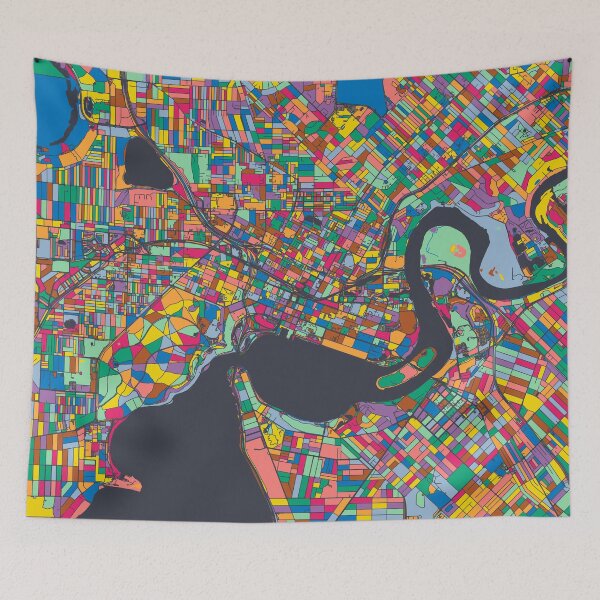 Item preview, Perth Map - Mosaic - 2021 Colors designed and sold by HomeCities.
