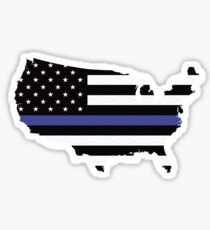 Thin Blue Line United States Sticker