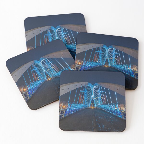 Item preview, Salford Quays Footbridge at Night designed and sold by Paul Madden.
