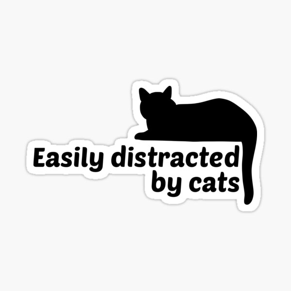 Artikel-Vorschau von Leicht von Katzen abgelenkt, designt und verkauft von FunkyPattern.