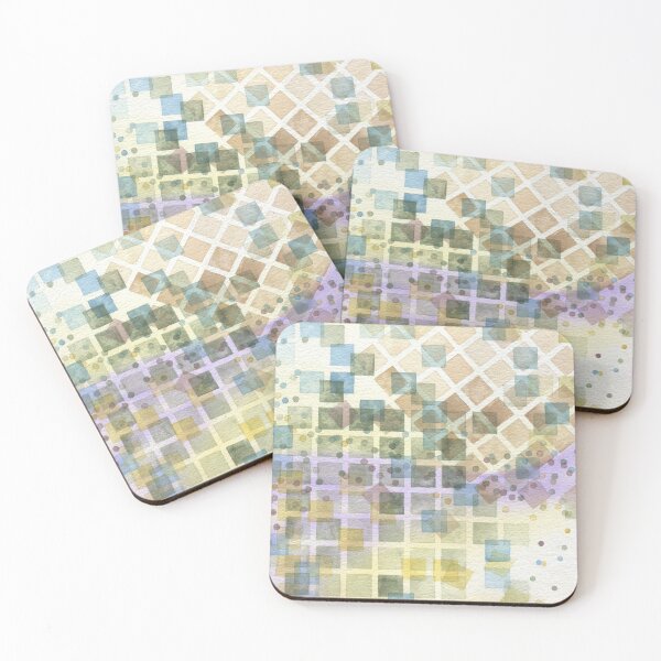 Item preview, Geometric Glazed Abstract Watercolor  designed and sold by Duncan Bullock.