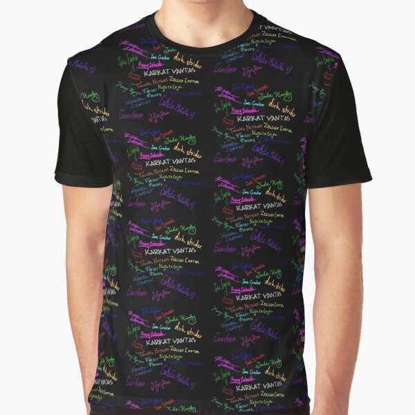 Homestuck Firmas Camiseta gráfica