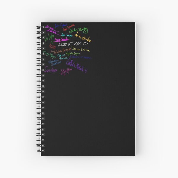 Homestuck Signatures Cahier à spirale