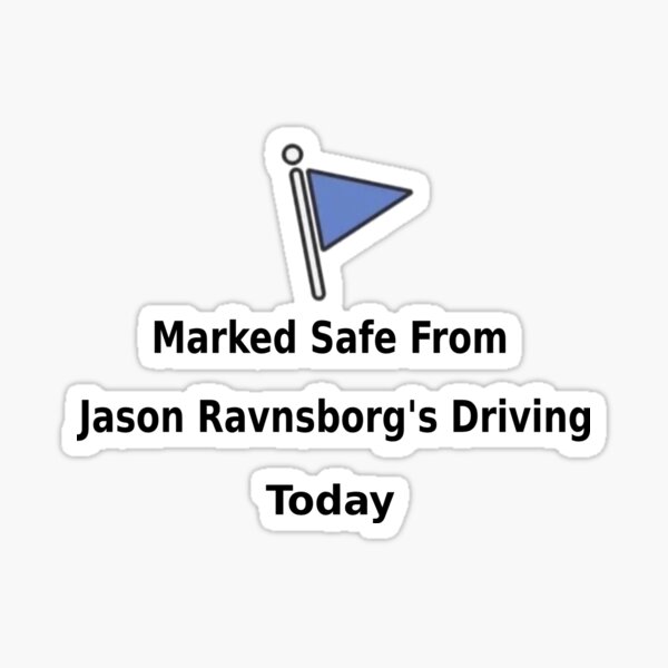 Marked Safe From Jason Sticker