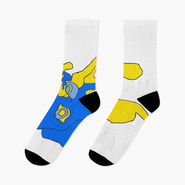 Item preview, Abstract Eel in Blue and Yellow designed and sold by MiscibilityArt.