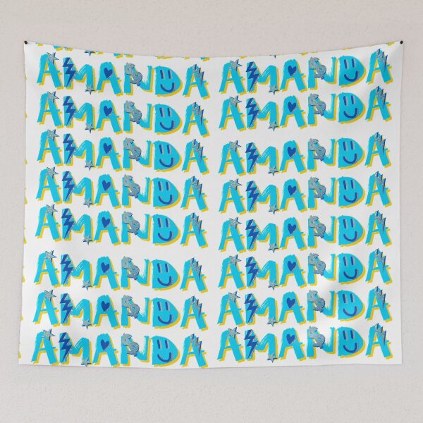 Item preview, AMANDA name designed and sold by Julia Santos.