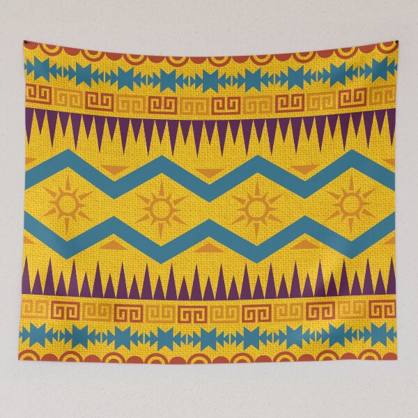 Item preview, Multi-Pattern/Color Afri-Aztec Fabric Textured Effect Boho Aesthetics [#202] designed and sold by AfriStyleUK.