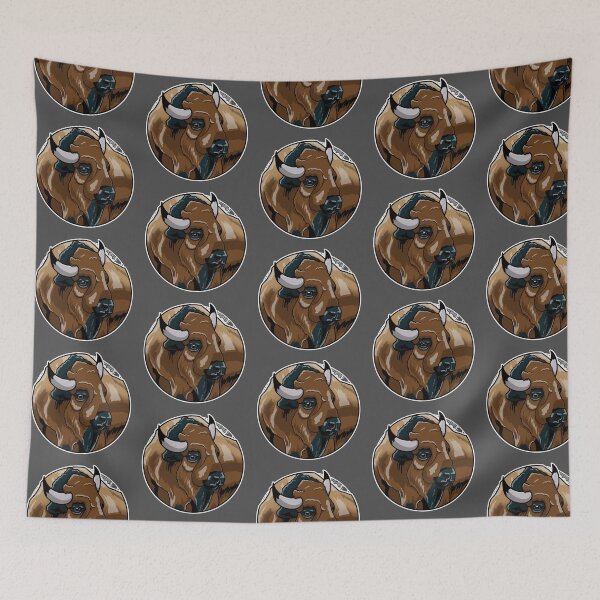 Item preview, Animal Alphabet_Bison designed and sold by AFrolicStone.