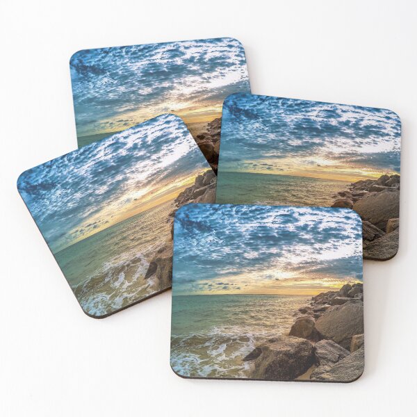 Item preview, Rocky shoreline, Rock, Beach print, Nature scene,Nature sunsets,Cottage scene,cottage sky,metal photo prints designed and sold by eyesight4vision.
