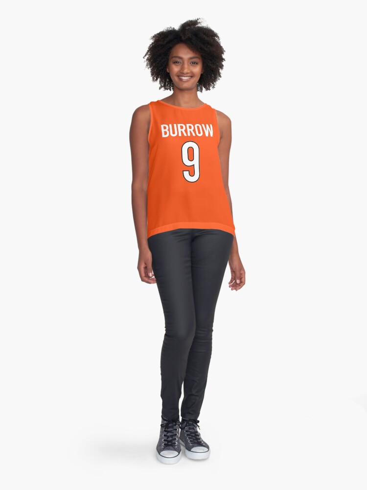 Joe Burrow Orange Bengals Jersey - #9 Sleeveless Top for Sale by djstagge