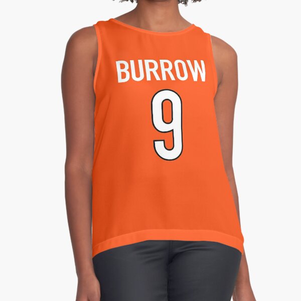 Joe Burrow Orange Bengals Jersey - #9 Sleeveless Top for Sale by