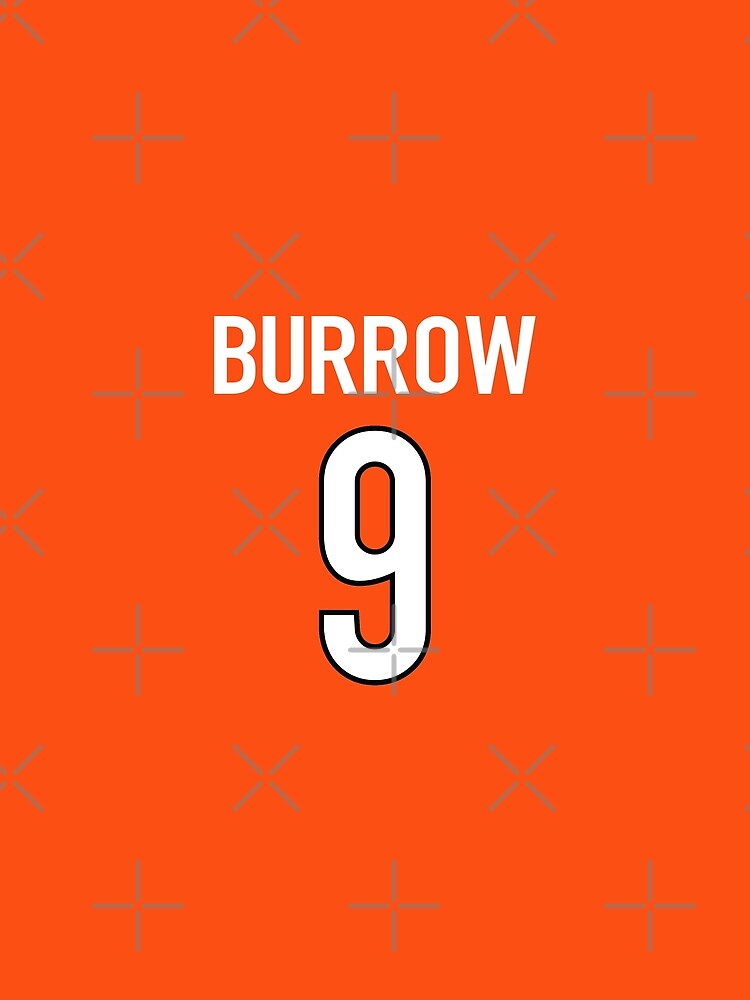 Joe Burrow Orange Bengals Jersey - #9 Essential T-Shirt for Sale by  djstagge