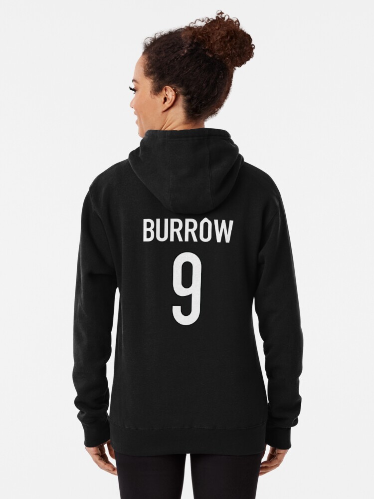 Joe Burrow 9 - Cincinnati Bengals Jersey Pullover Hoodie for Sale