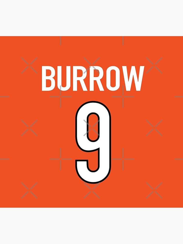 Joe Burrow Orange Bengals Jersey - #9 iPhone Wallet for Sale by