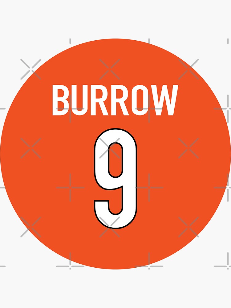 Joe Burrow Orange Bengals Jersey - #9 Joe Burrow Lightweight Sweatshirt | Redbubble