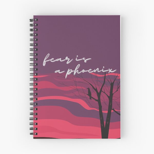 Item preview, fear is a phoenix quote designed and sold by Lianne Quinn.