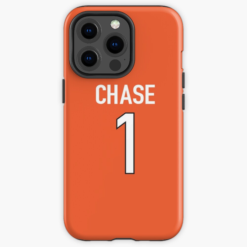 Ja'Marr Chase Orange Bengals Jersey - #1 iPhone Case for Sale by