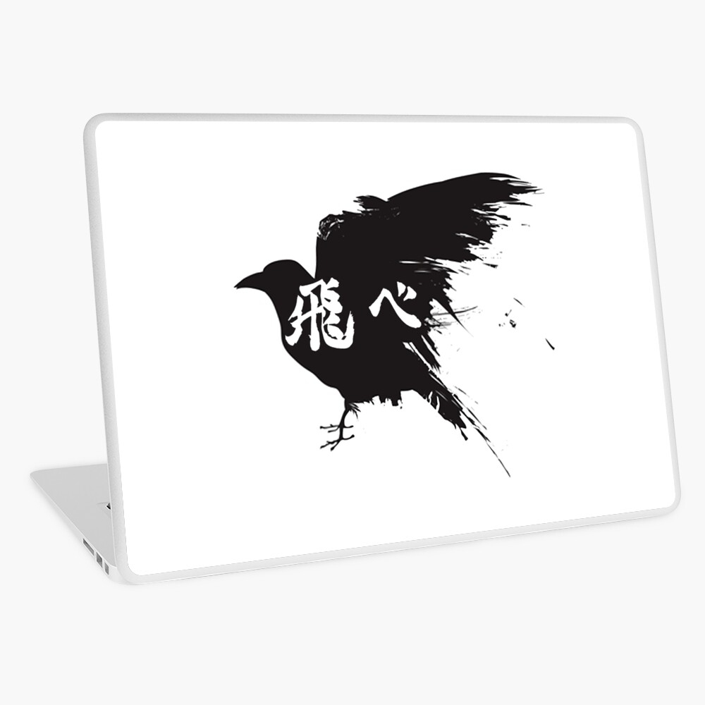 Haikyuu Crow Fly Laptop Skin