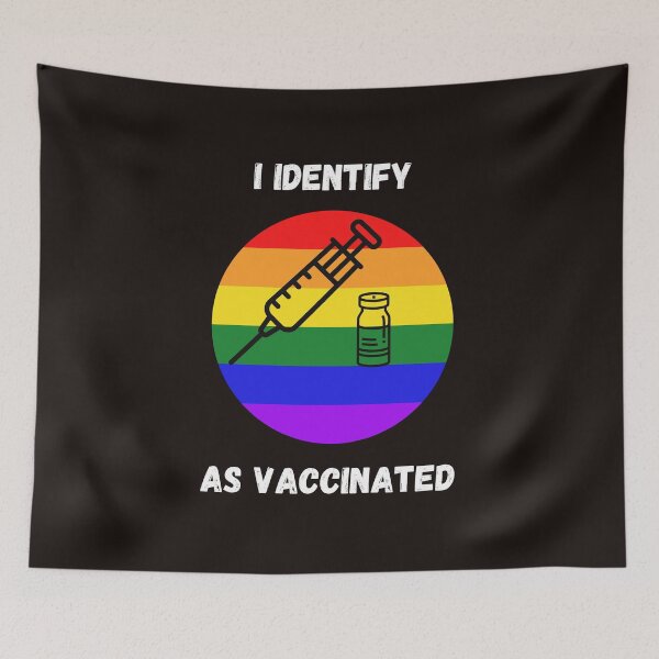 Item preview, i identify as vaccinated  designed and sold by MOHAREB ARMEL.
