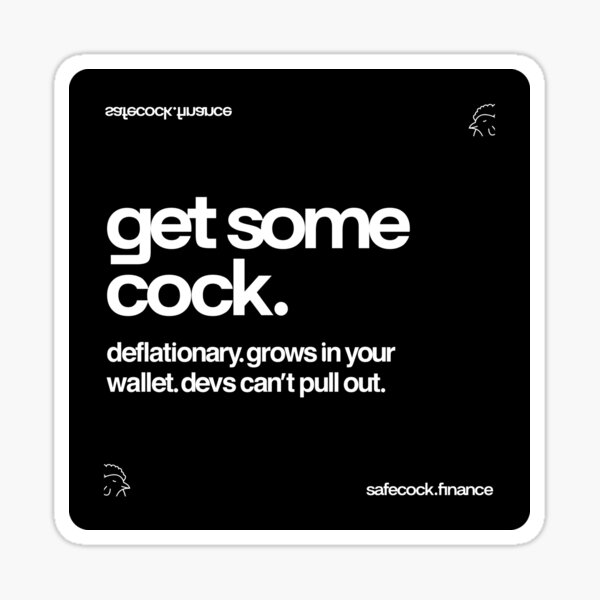 Get Some Cock (aka a rooster!) Sticker