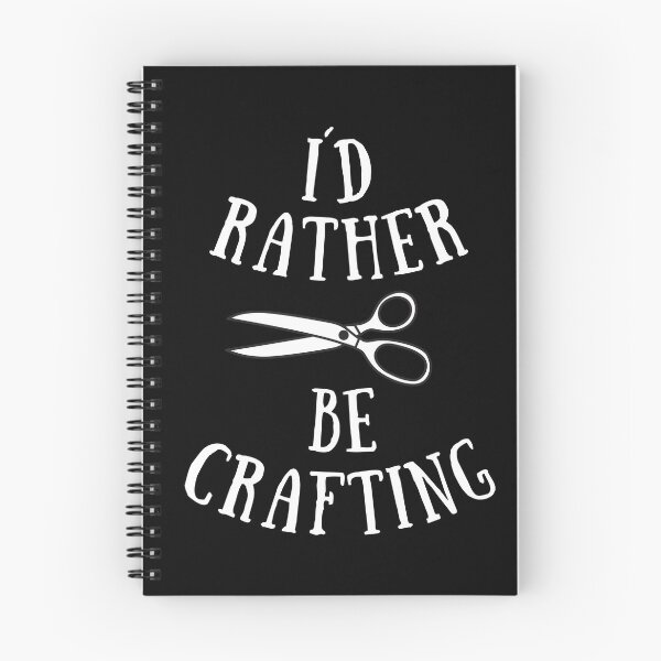Item preview, I'd rather be crafting white text designed and sold by yennyz.