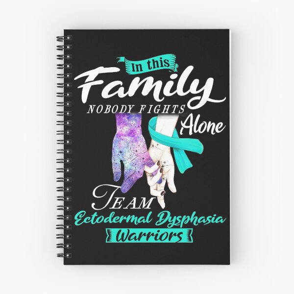 Item preview, In This Family Nobody Fights Alone Team Ectodermal Dysphasia Warrior designed and sold by deputylove.