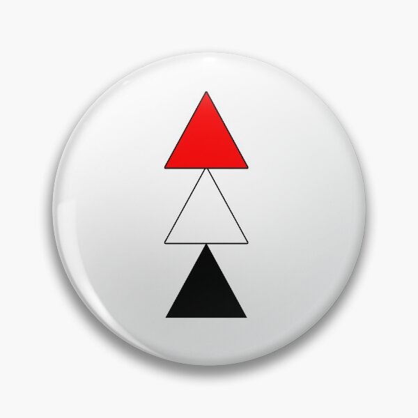 Item preview, Triangles Stacked Red White and Black designed and sold by Black-and-Red.