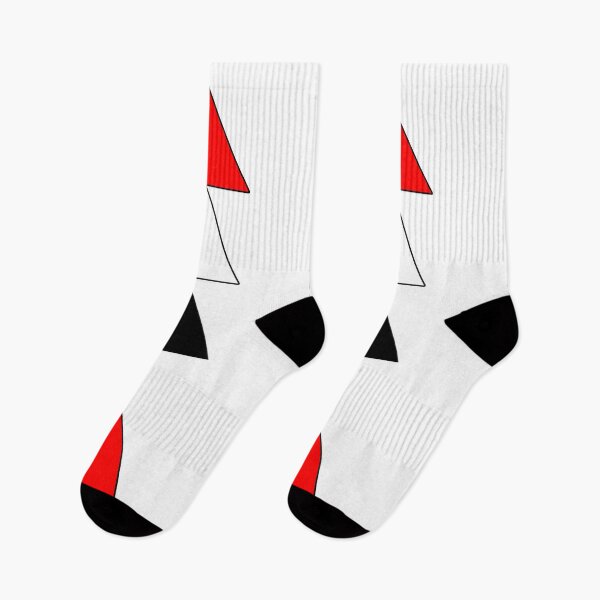 Item preview, Triangles Stacked Red White and Black designed and sold by Black-and-Red.