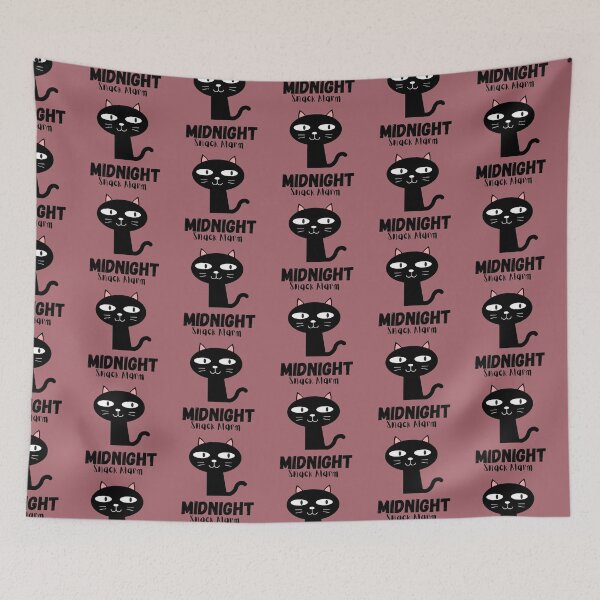 Item preview, Hungry Cats at Midnight looking for Snacks designed and sold by Mary Maple.