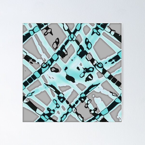 Artikelvorschau, Turquoise Ocean and Gray Diagonal  entworfen und verkauft von Sharon Schwalbe.