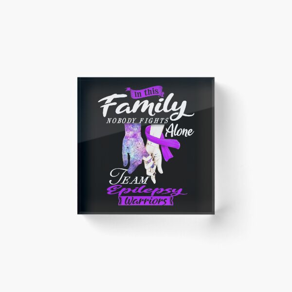 Item preview, In This Family Nobody Fights Alone Team Epilepsy Warrior designed and sold by deputylove.