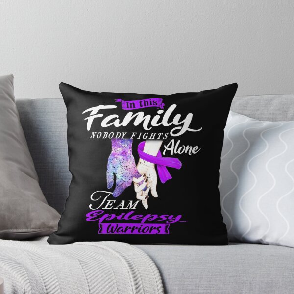 Item preview, In This Family Nobody Fights Alone Team Epilepsy Warrior designed and sold by deputylove.