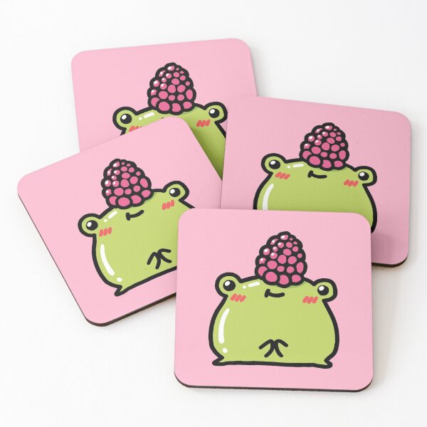 Item preview, Frog with raspberry hat designed and sold by Nikamii.