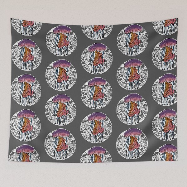 Item preview, Animal Alphabet_Jellyfish designed and sold by AFrolicStone.