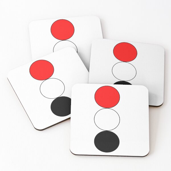 Item preview, 3 Circles Stacked Red White and Black designed and sold by Black-and-Red.