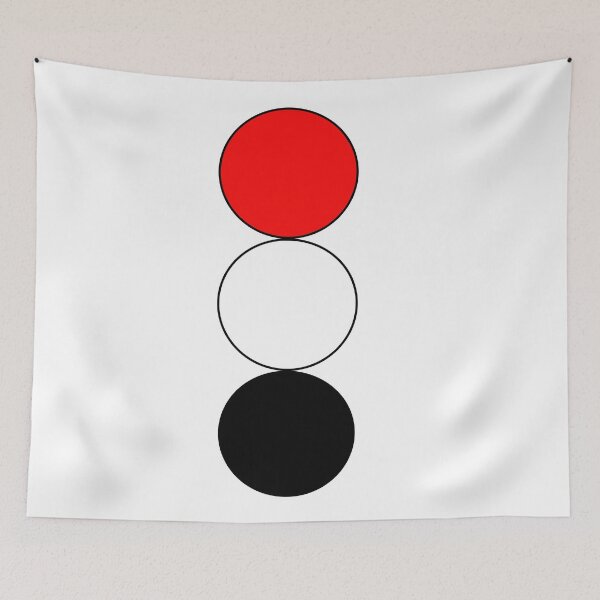 Item preview, 3 Circles Stacked Red White and Black designed and sold by Black-and-Red.