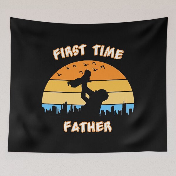 Item preview, First time Father - Happy fathers day designed and sold by PhotoPrise.