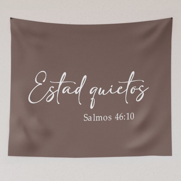 Item preview, Salmos 46 10, Spanish Bible Verse designed and sold by Aryam Quotes.