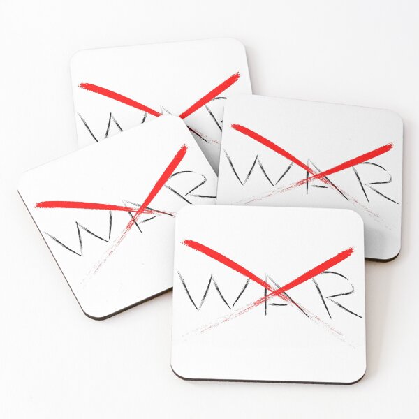 Item preview, The word WAR is crossed out in red designed and sold by Murza.