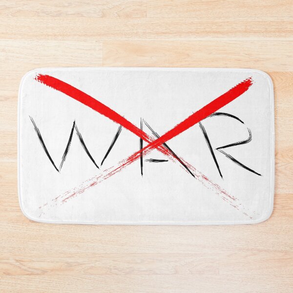 Item preview, The word WAR is crossed out in red designed and sold by Murza.